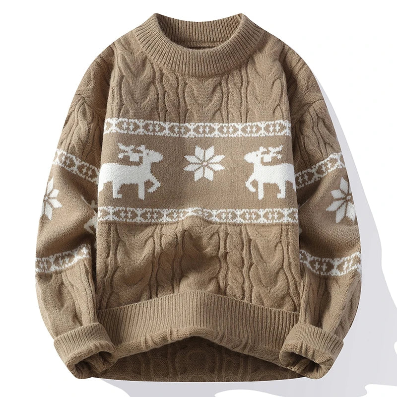 Luxury Reindeer Christmas Sweater