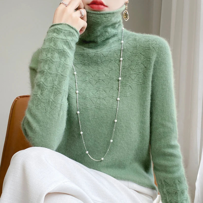 Emmeline Cozy Turtleneck High Neck Sweater