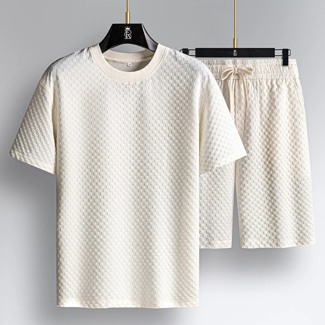 Men's Short Luxury Knit Suit Set