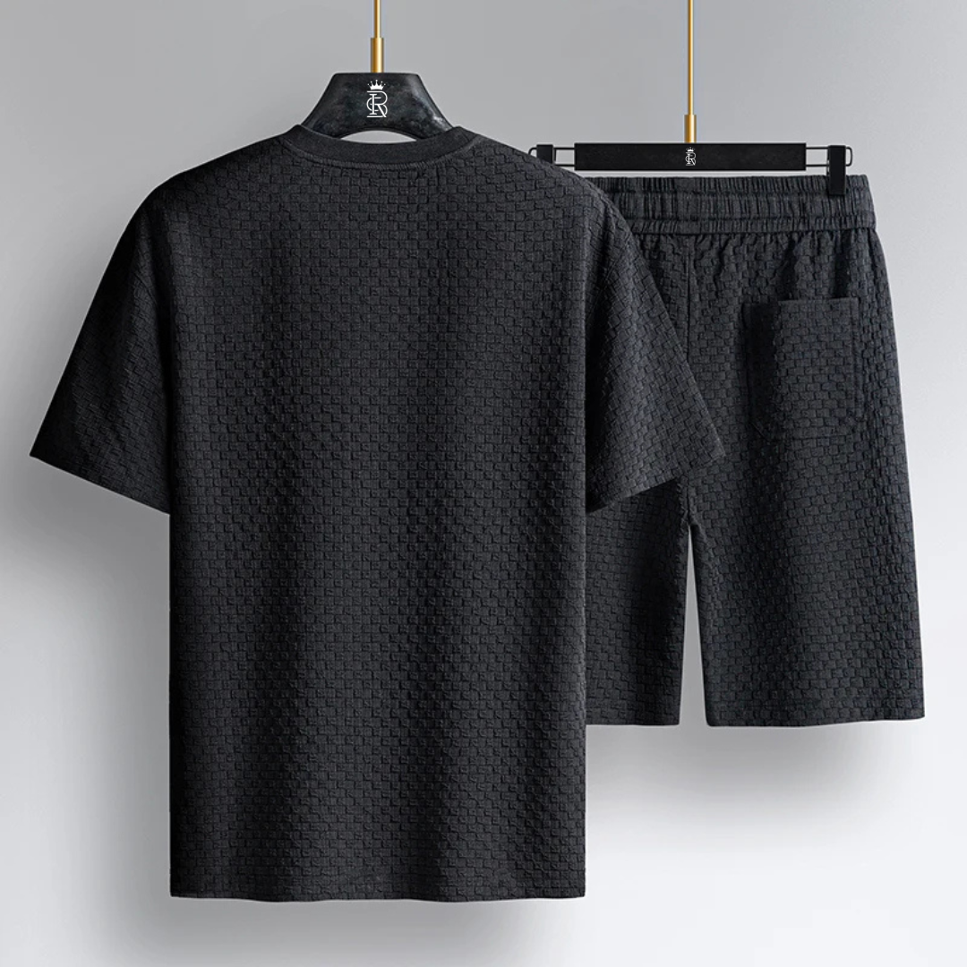 Men's Short Luxury Knit Suit Set