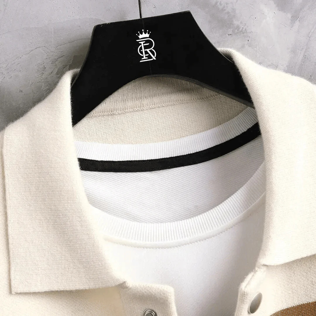 Men's Jacquard Knitted Cardigan