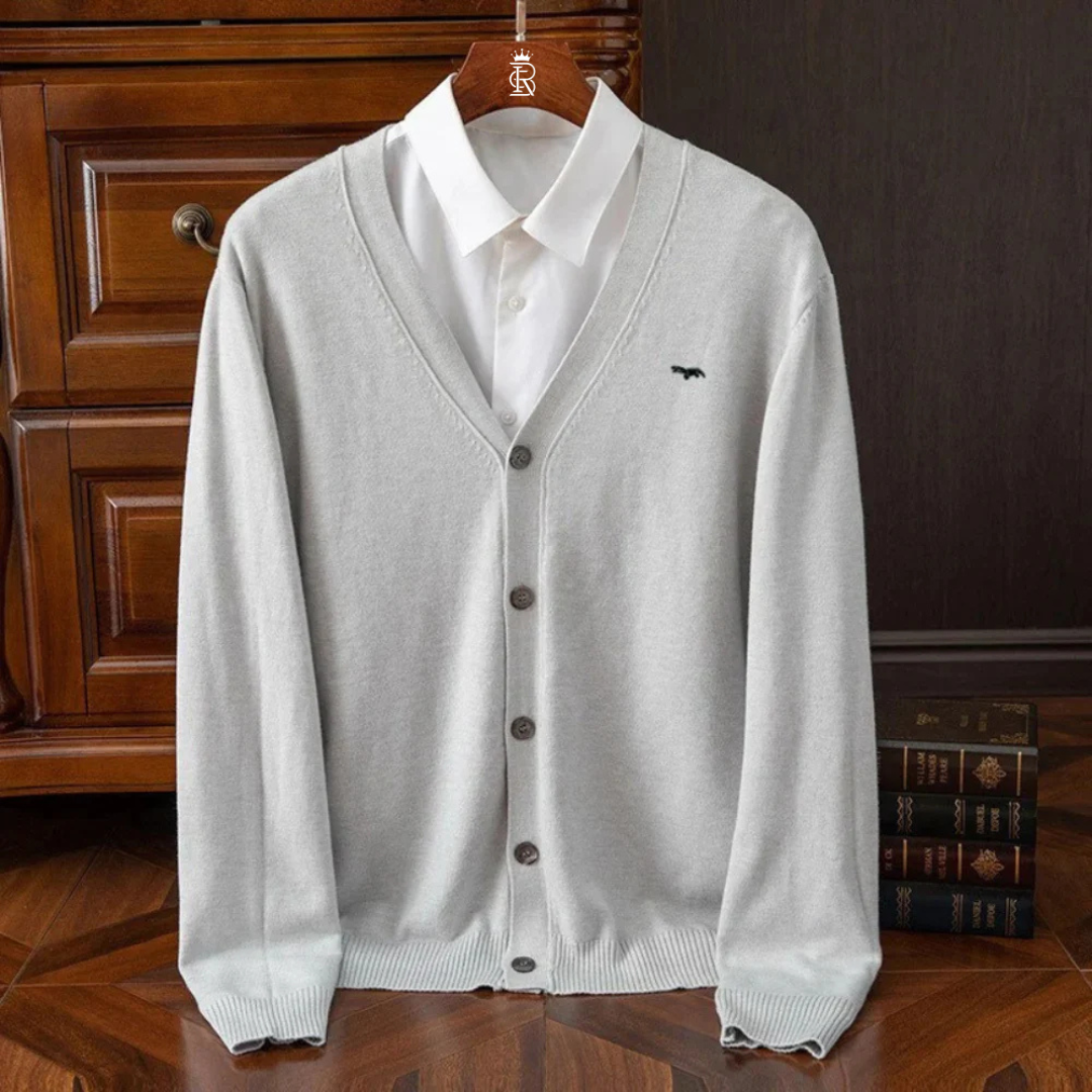 Men's Casual Woolen Cardigan Sweater