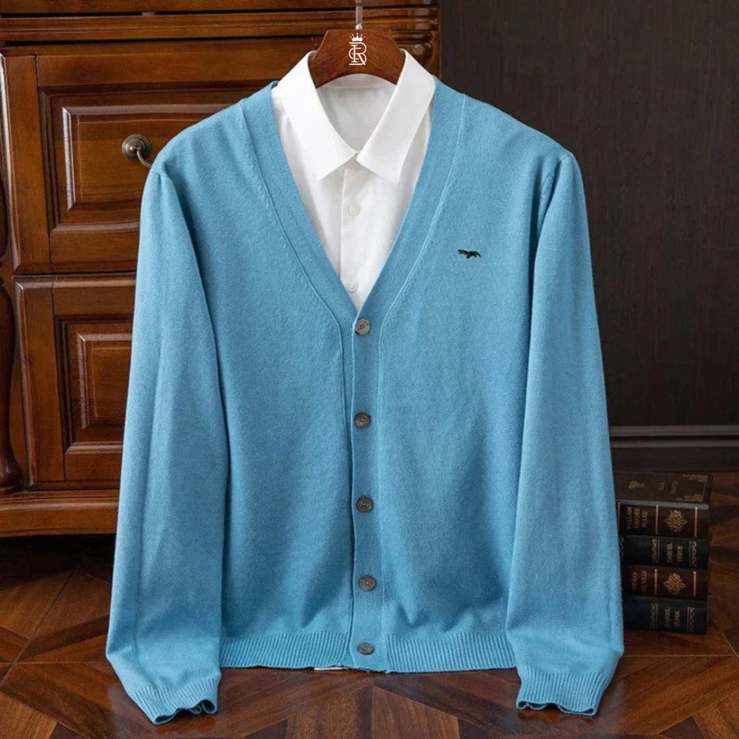 Men's Casual Woolen Cardigan Sweater