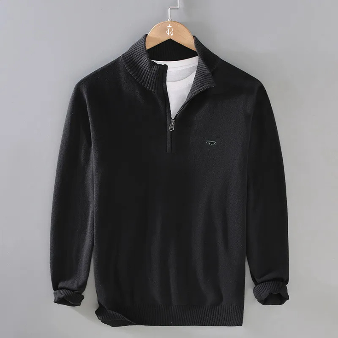 Lorenzo Classic Half-Zip Sweater