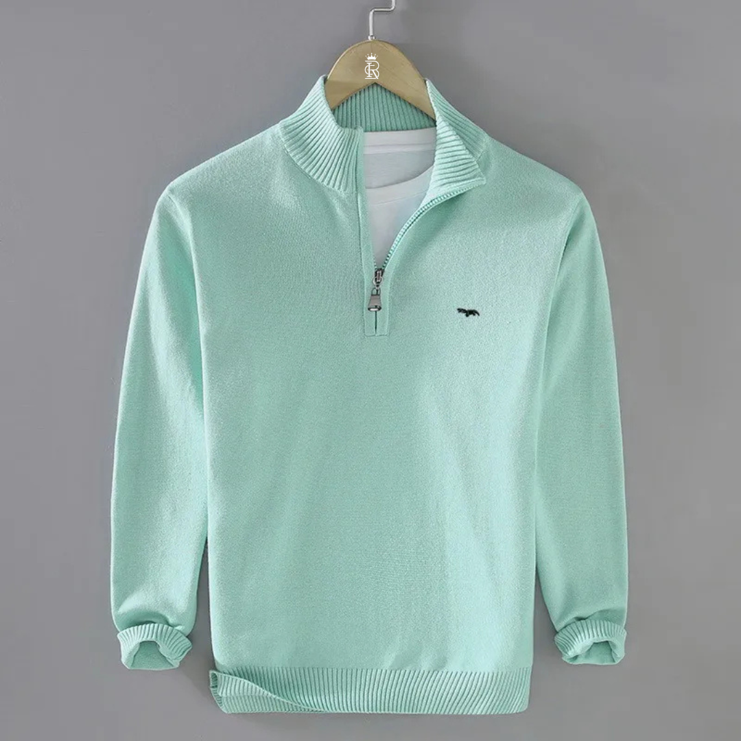 Lorenzo Classic Half-Zip Sweater