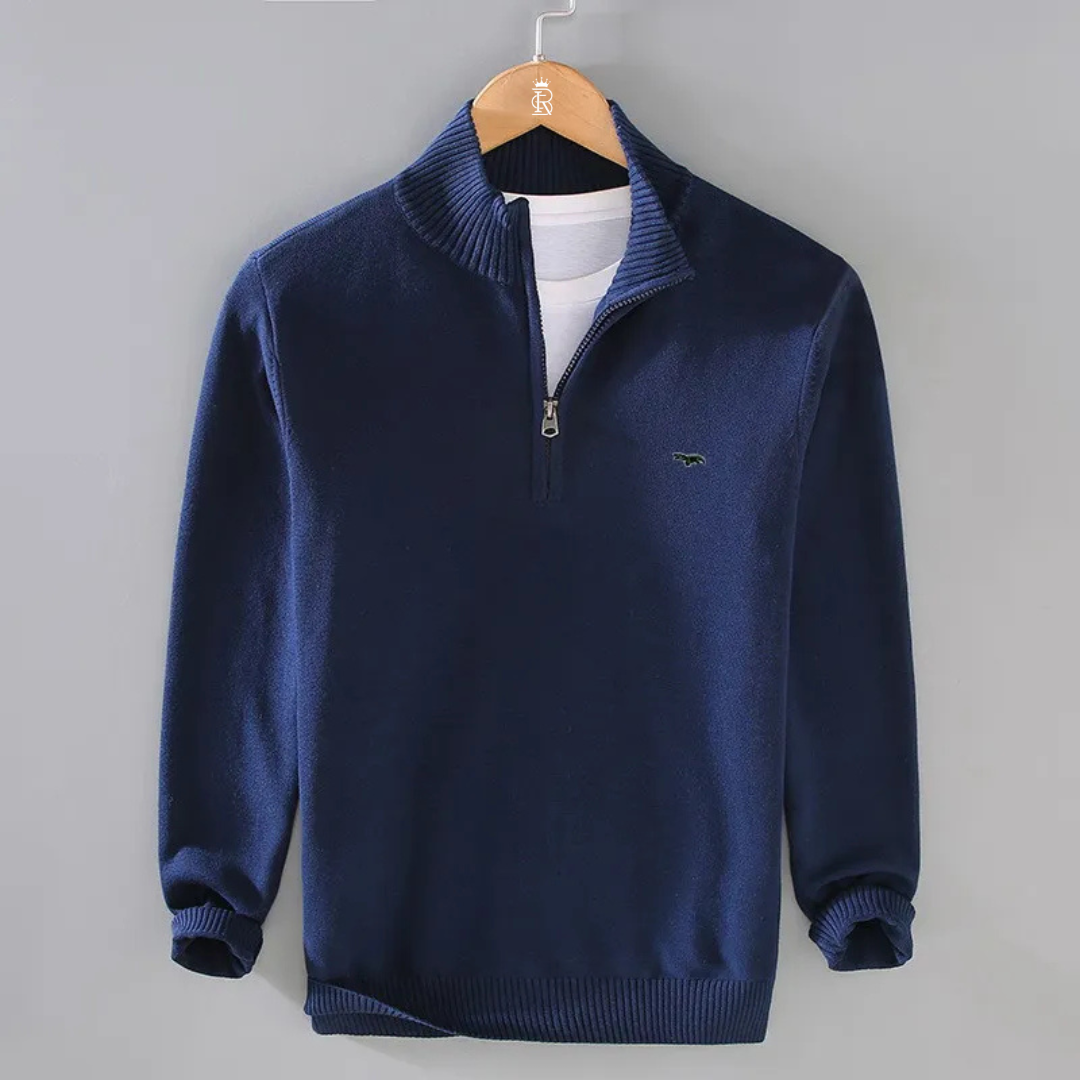 Lorenzo Classic Half-Zip Sweater
