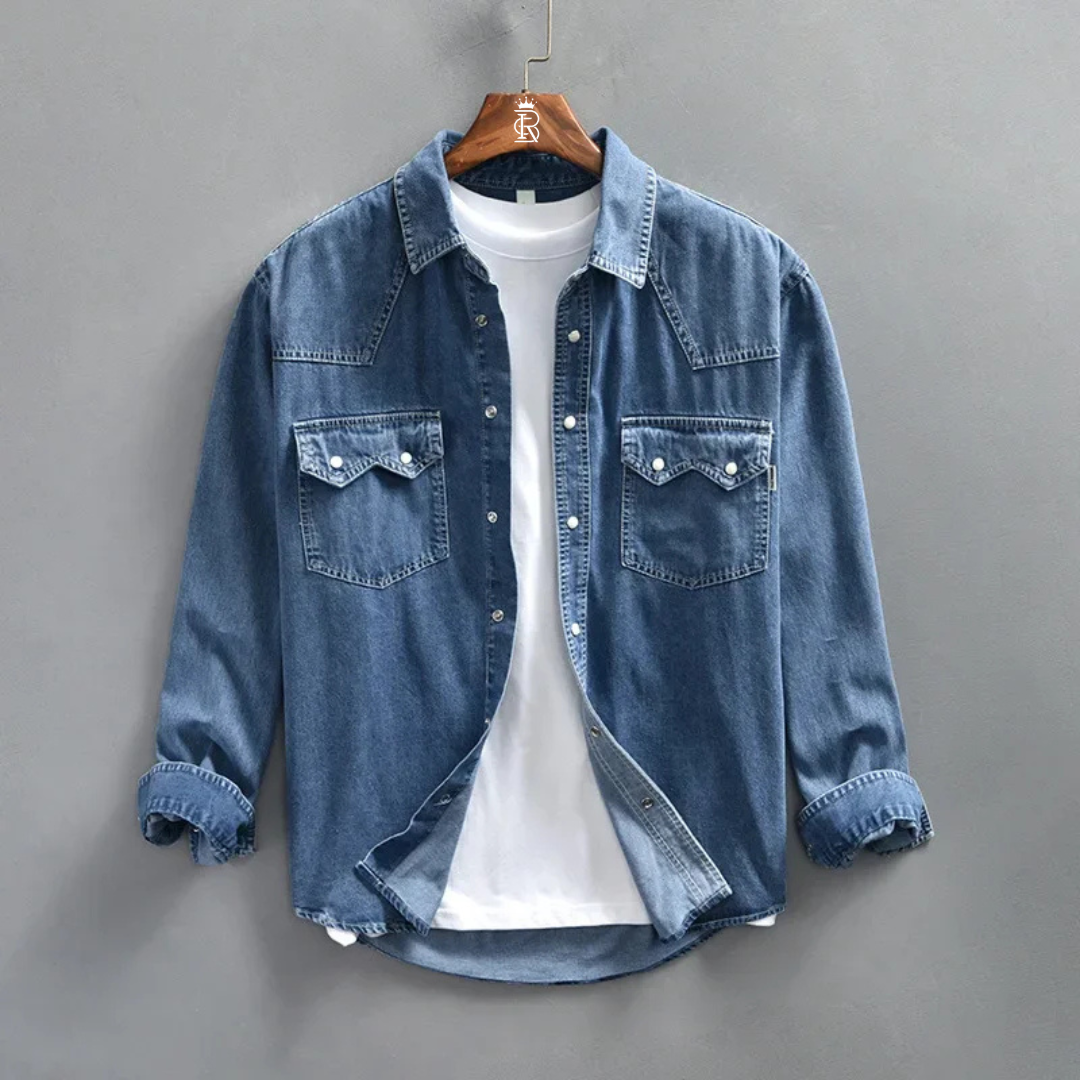 Valiant Denim Long-Sleeve Casual Shirt