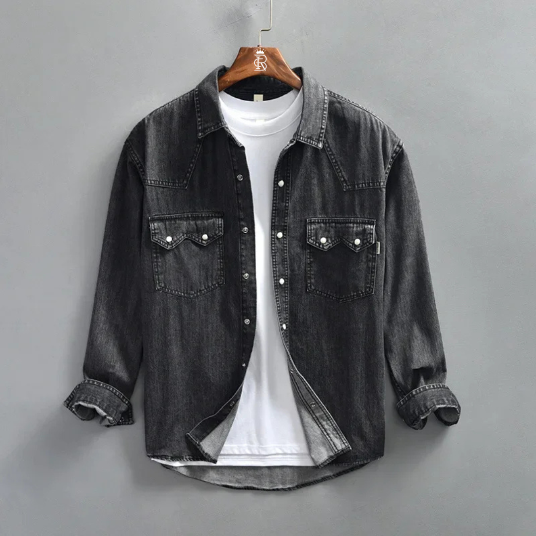 Valiant Denim Long-Sleeve Casual Shirt