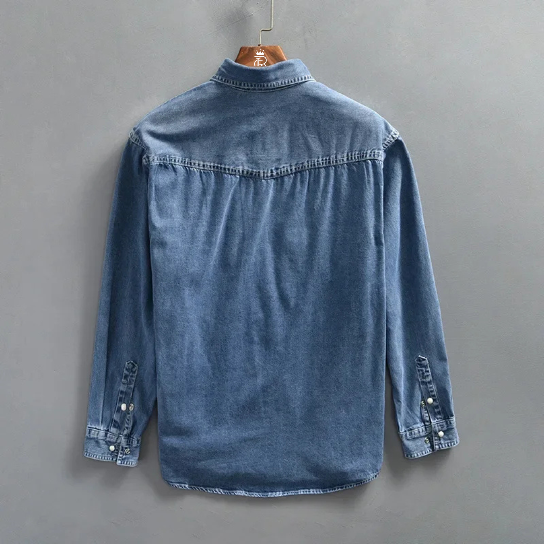 Valiant Denim Long-Sleeve Casual Shirt