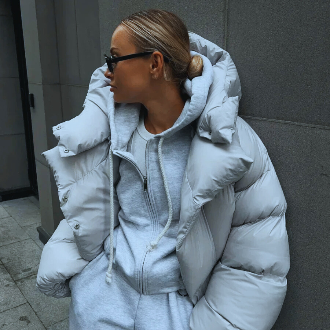 Women's Hooded Quilted Puffer Jacket