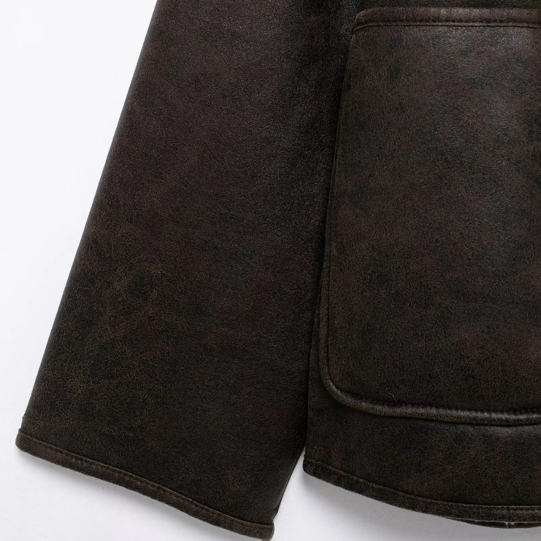Women's Double Faced Leather Jacket