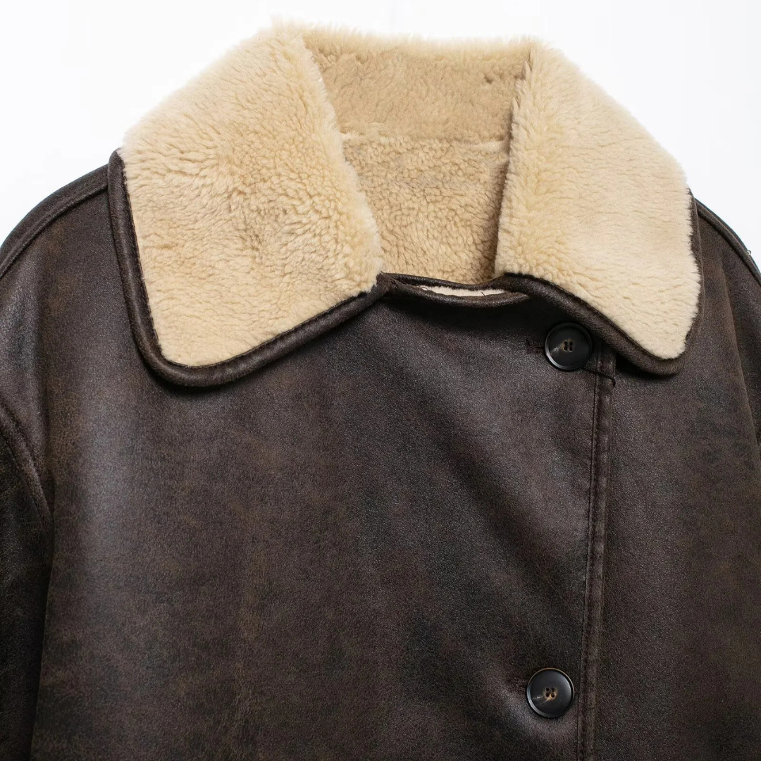 Women's Double Faced Leather Jacket