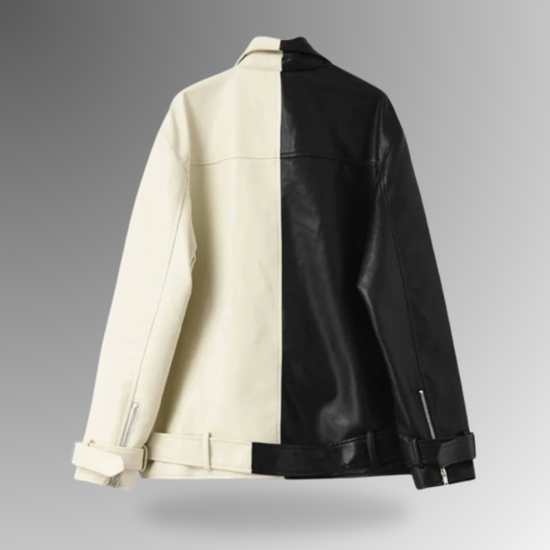 Bianca Two-Tone Leather Jacket