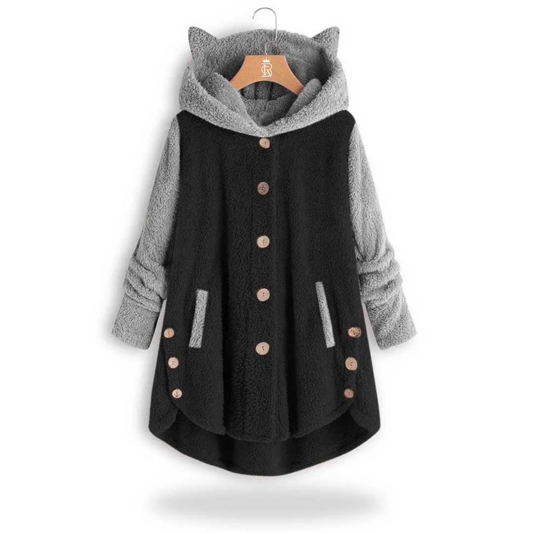 Women's Fleece Warm Button Hoodies
