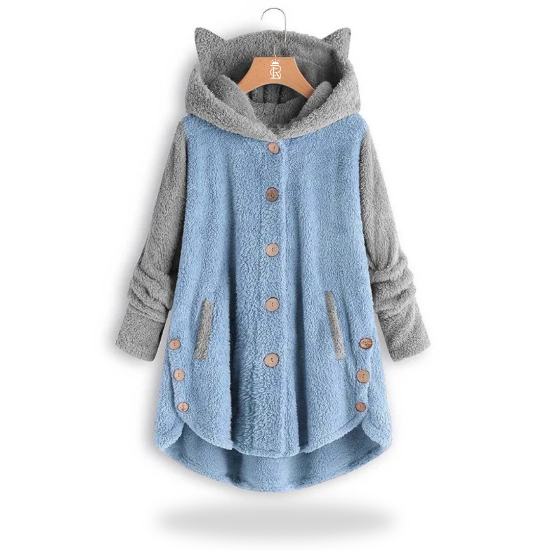 Women's Fleece Warm Button Hoodies