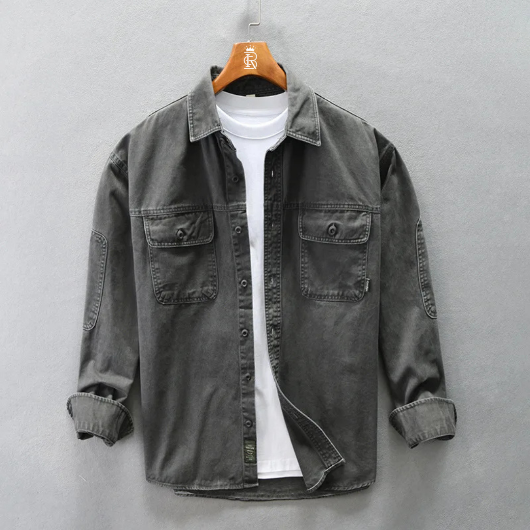Men's Multi-Pocket Long Sleeve Shirt