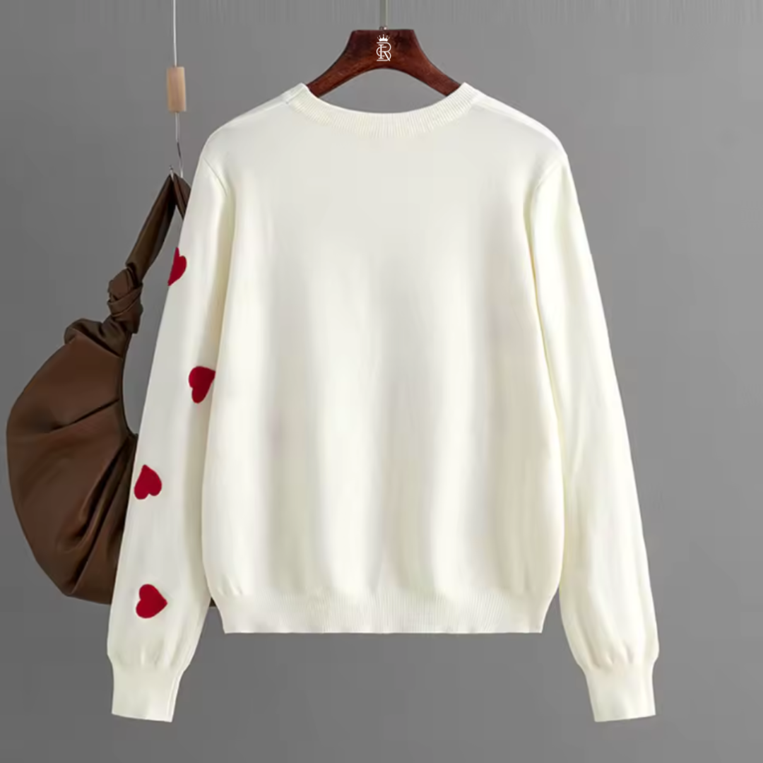 Sweet Sentiments Knit Heart Sweater