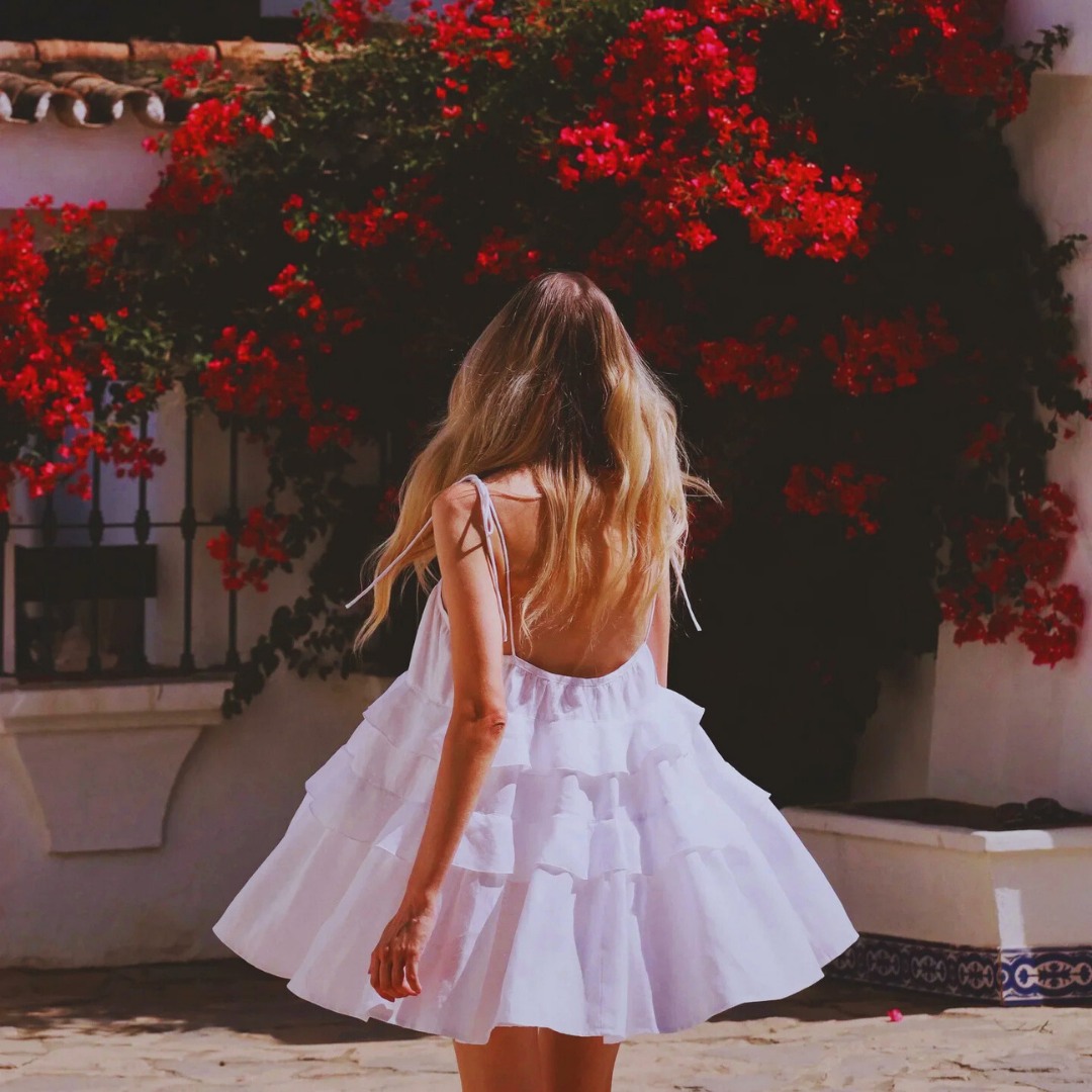 Tiered Strapless Classic Mini Dress