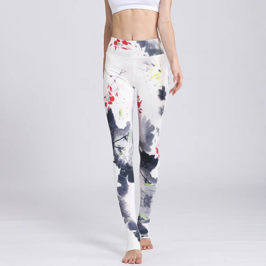 Plum Blossom Sports Leggings