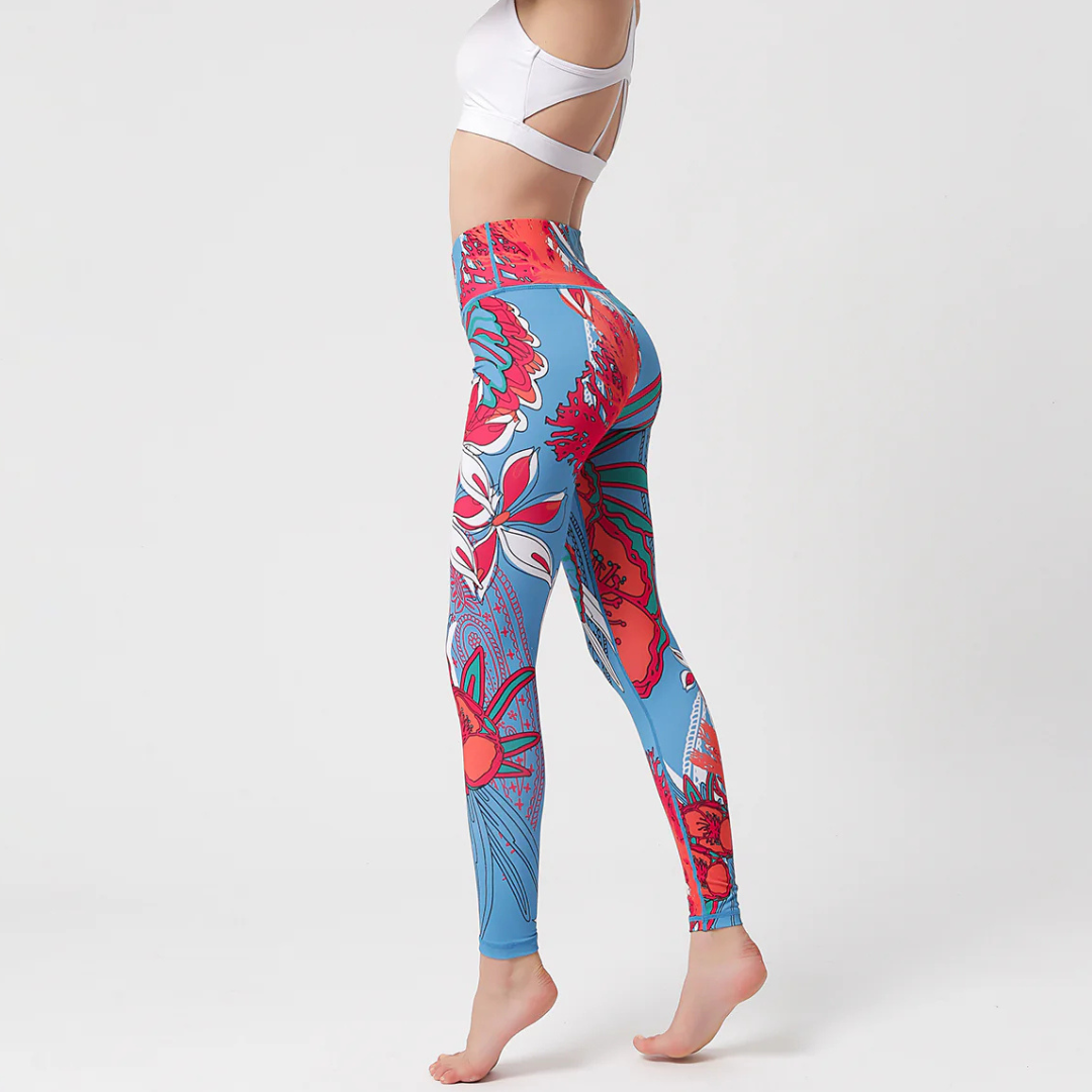 Red Orchid Sports Leggings