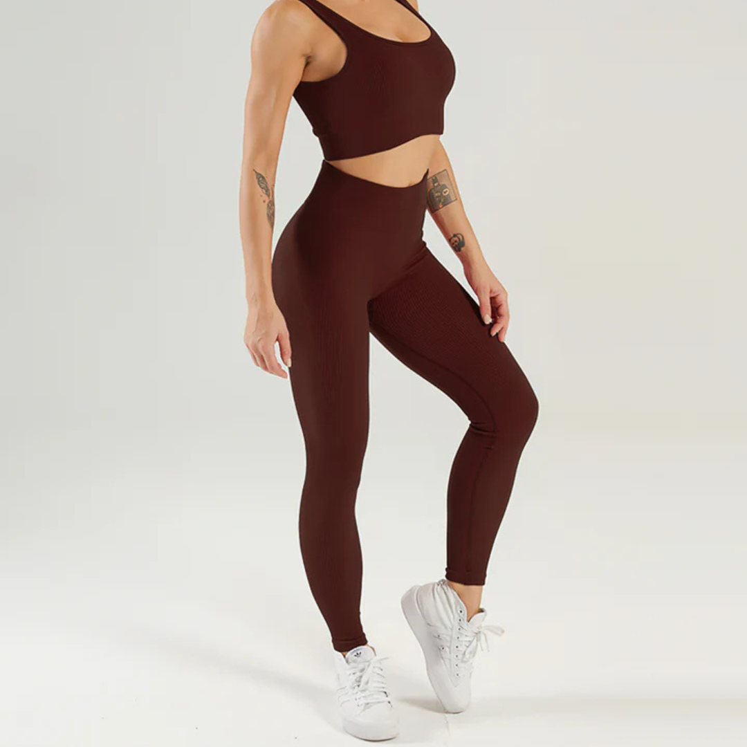 Nieve Ribbed Sports Leggings