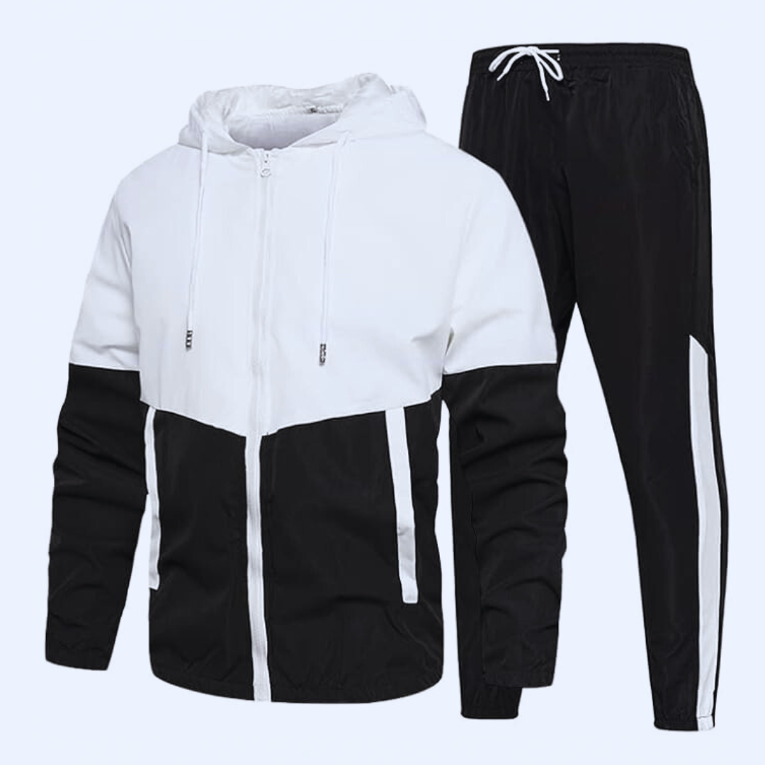 Men's Patchwork Casual Tracksuit