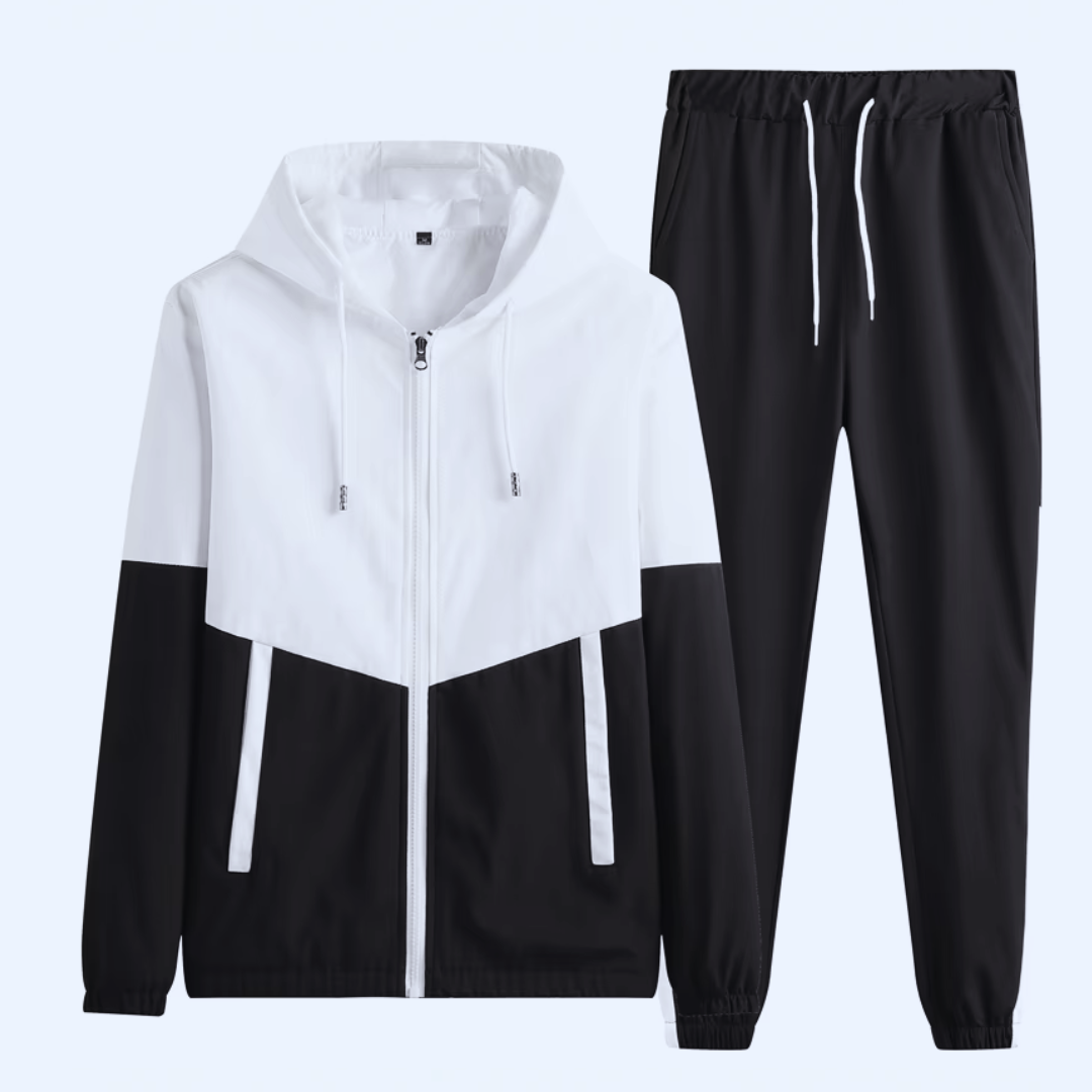 Men's Patchwork Casual Tracksuit