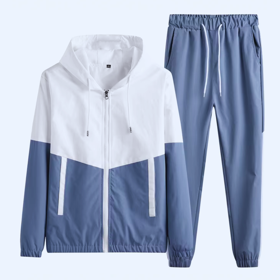 Men's Patchwork Casual Tracksuit