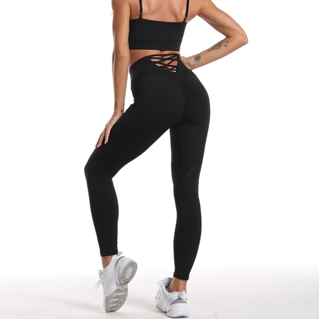 Gizus Scrunch Capri Leggings