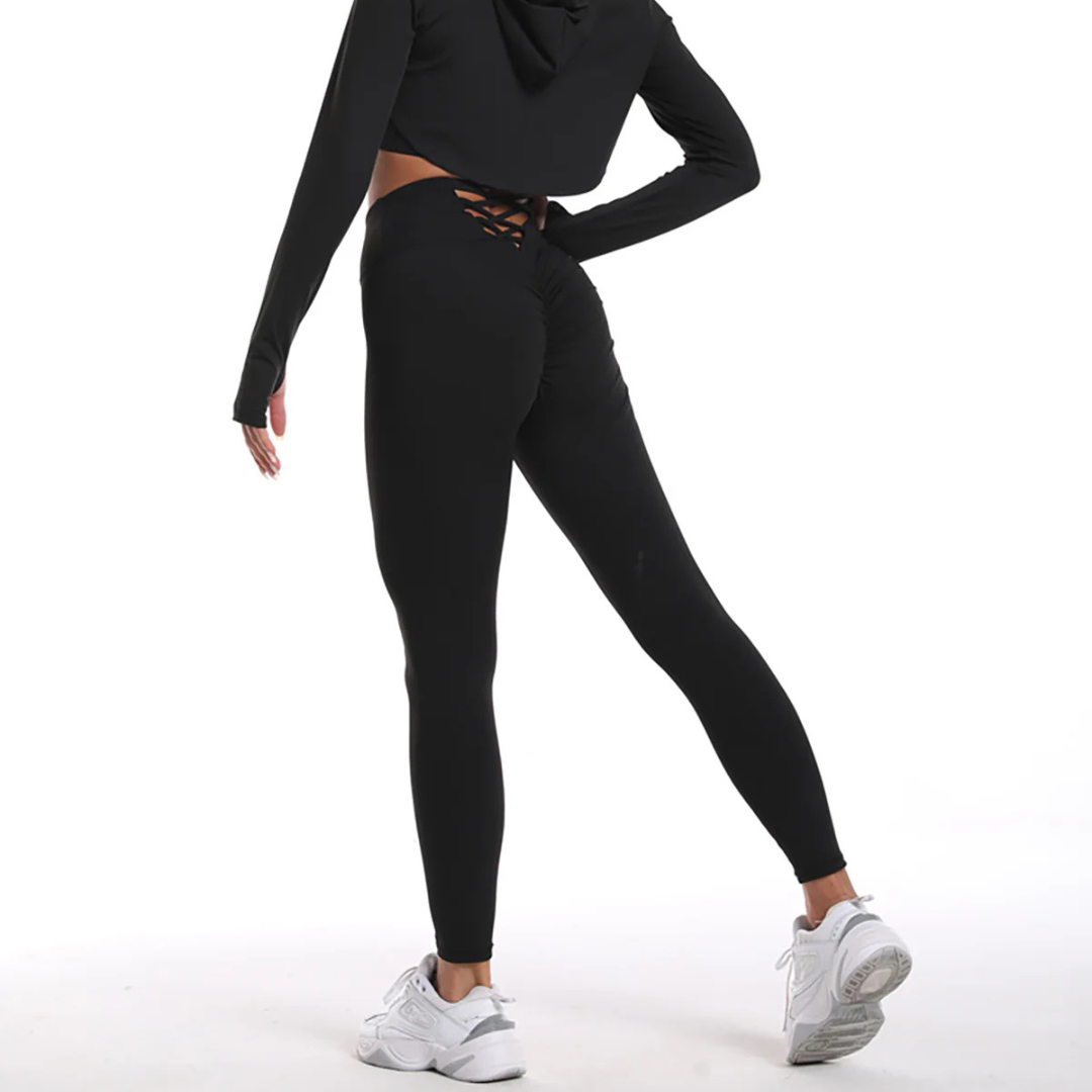 Gizus Scrunch Capri Leggings