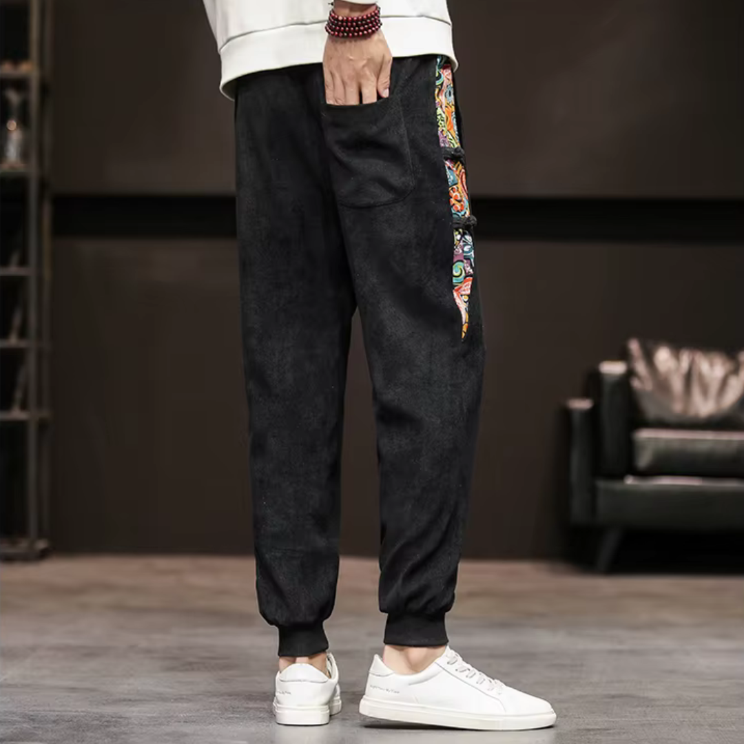 Men's Patchwork Art Joggers