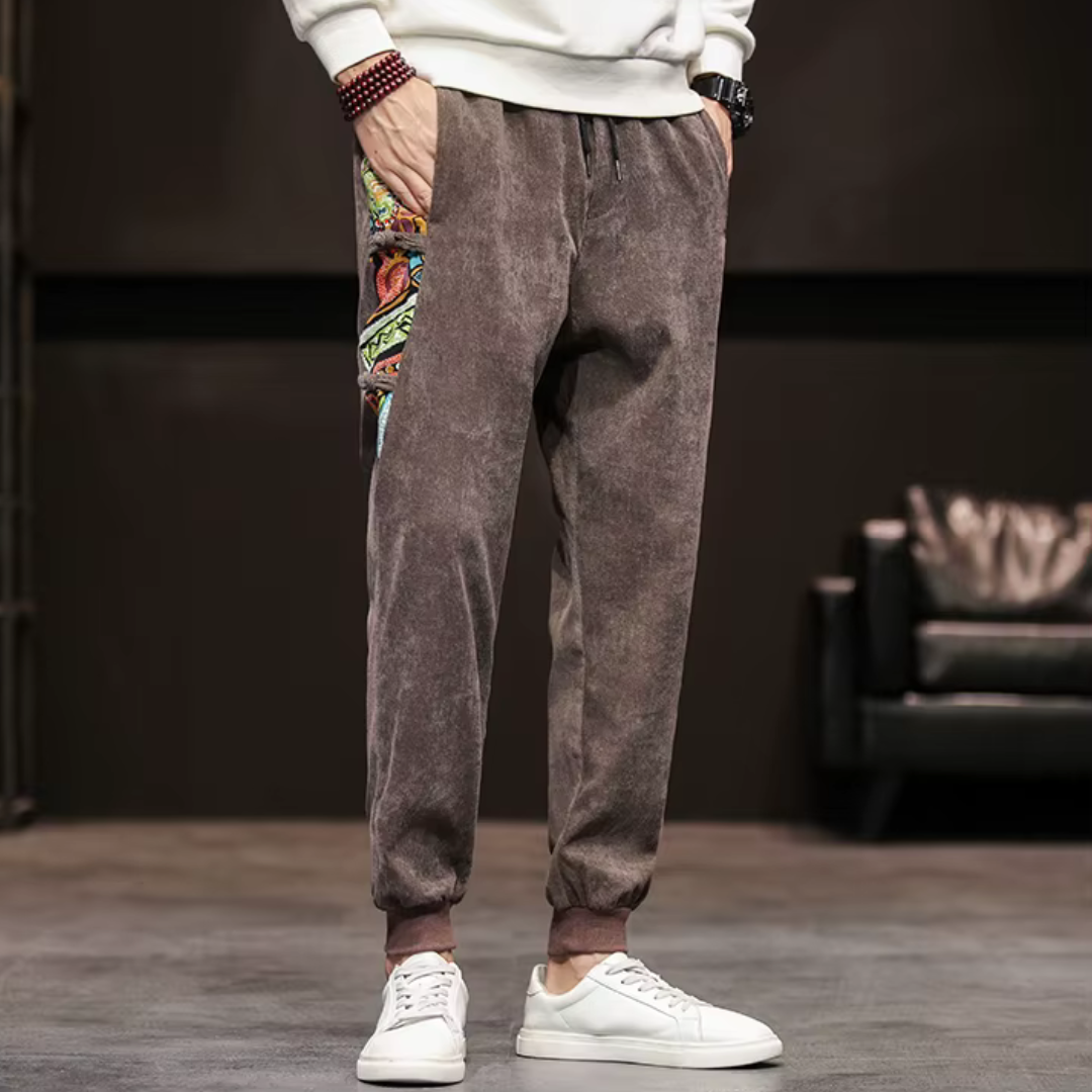Men's Patchwork Art Joggers