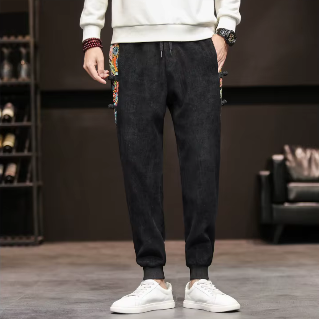 Men's Patchwork Art Joggers