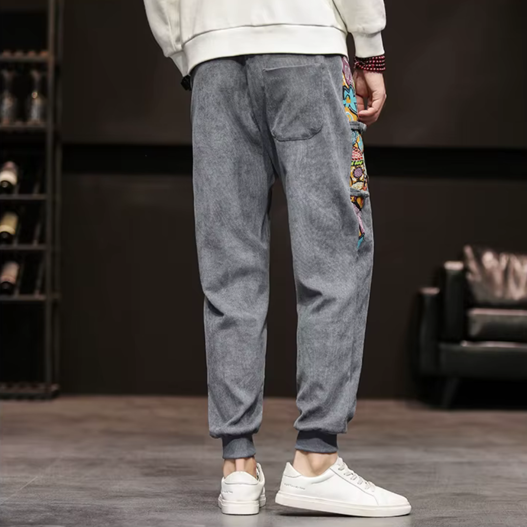 Men's Patchwork Art Joggers