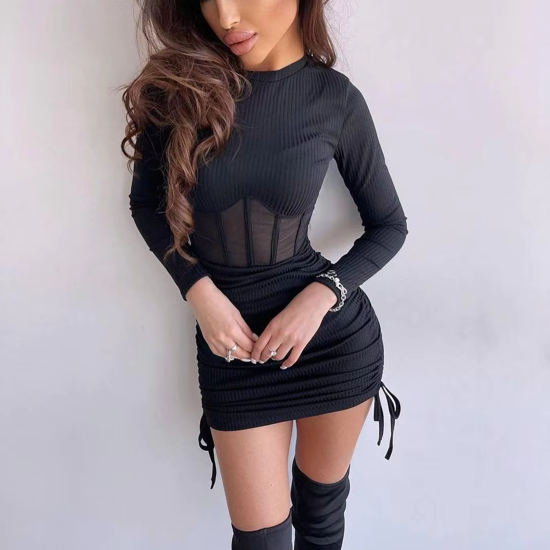 Anastasia Tulle Bow Satin Mini Dress