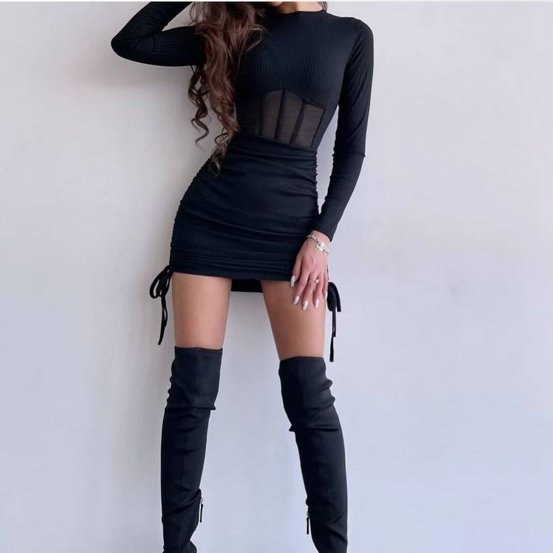 Anastasia Tulle Bow Satin Mini Dress