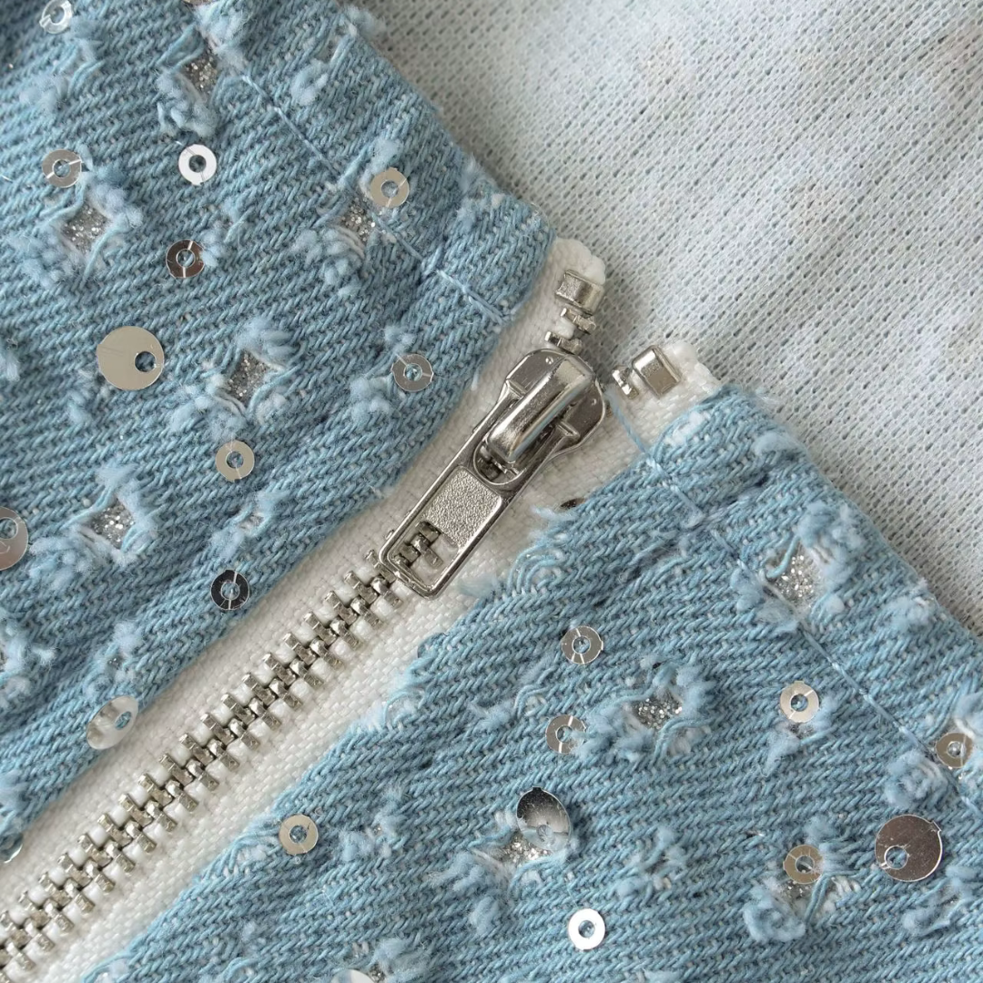 Trixie Strapless Denim Party Dress