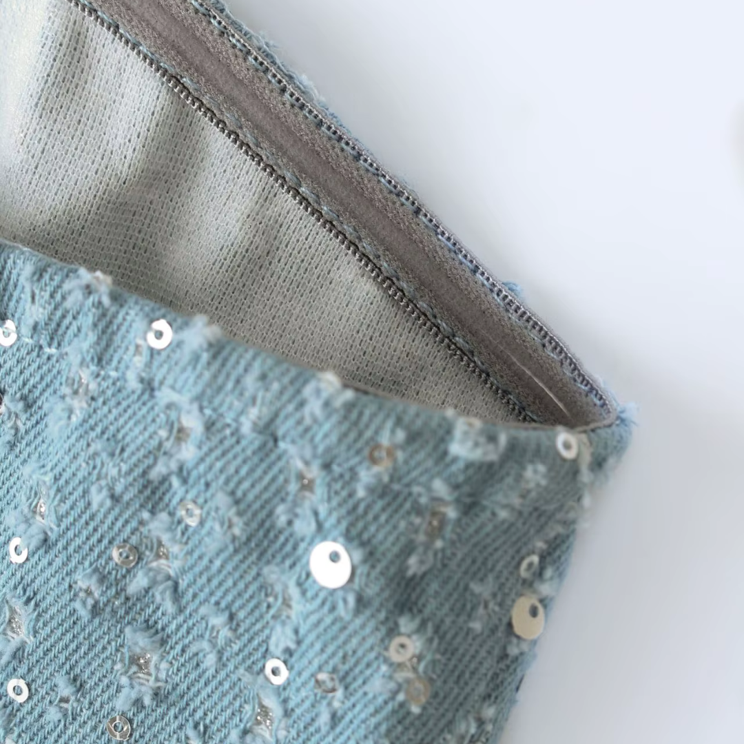 Trixie Strapless Denim Party Dress