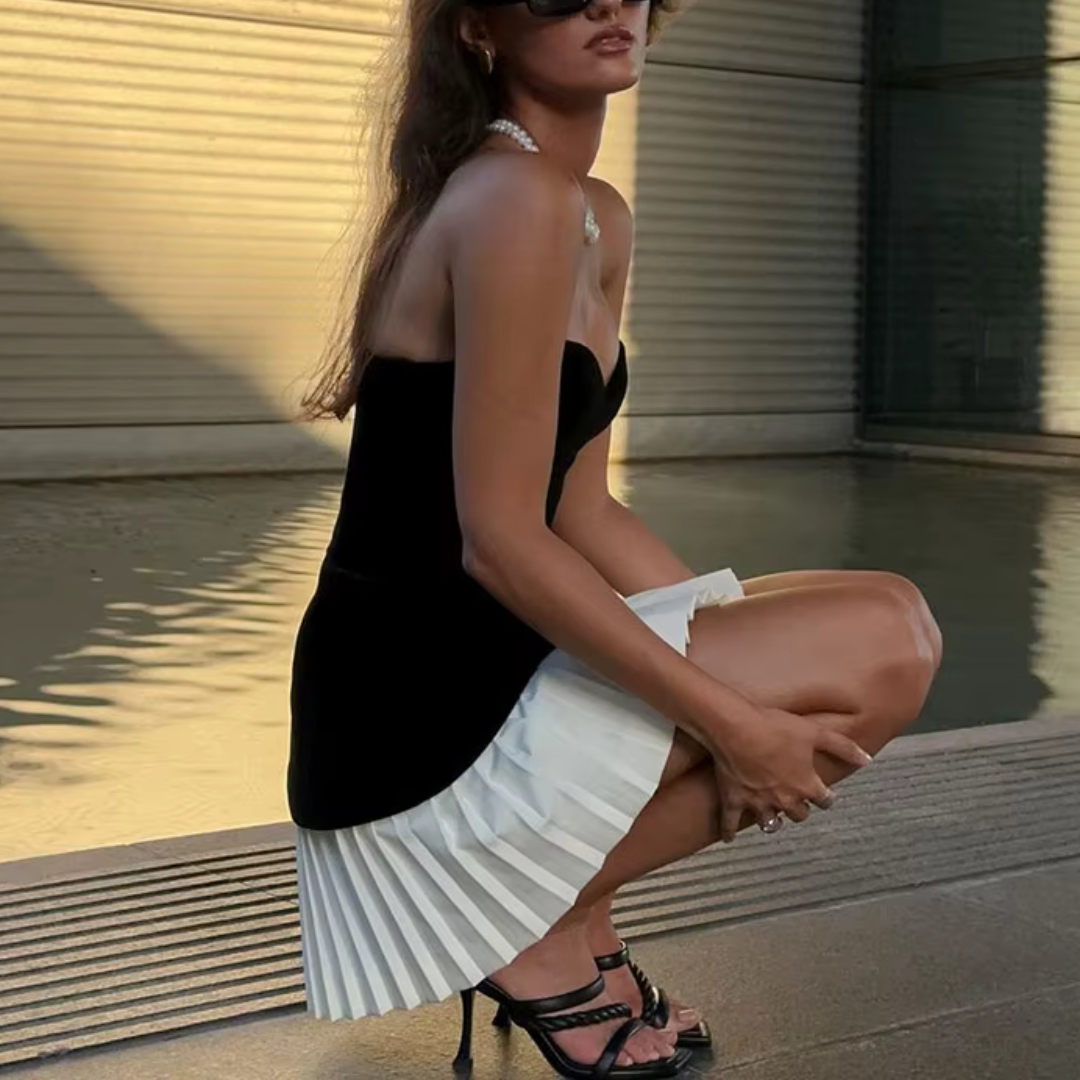 Blooming Ruffled Mesh Party Dress