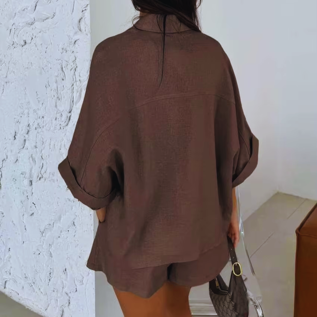 Daily Casual Loose Shorts Suit Set