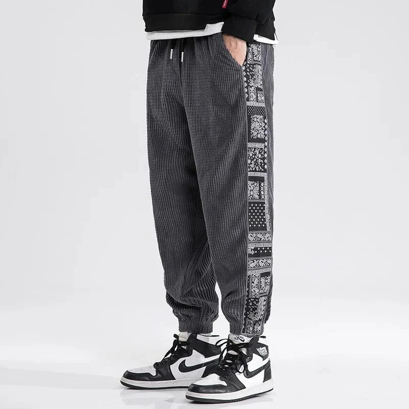 Men's Aztec Corduroy Joggers
