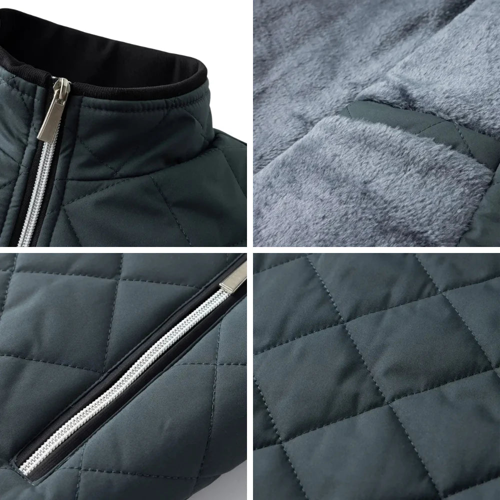 Ronan Diamond Pattern Quilted Jacket