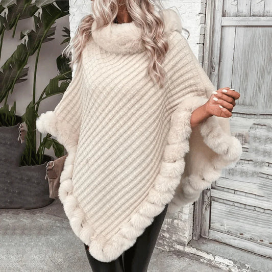 Beyond Soft Weave Poncho Sweater