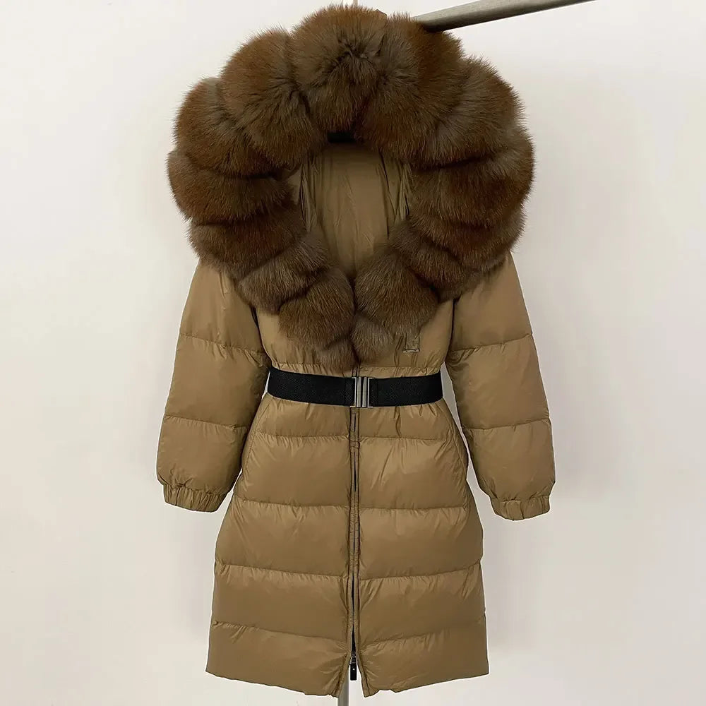 Sierra Fox Fur Women Padded Puffer Jacket