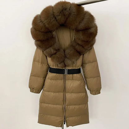Sierra Fox Fur Women Padded Puffer Jacket