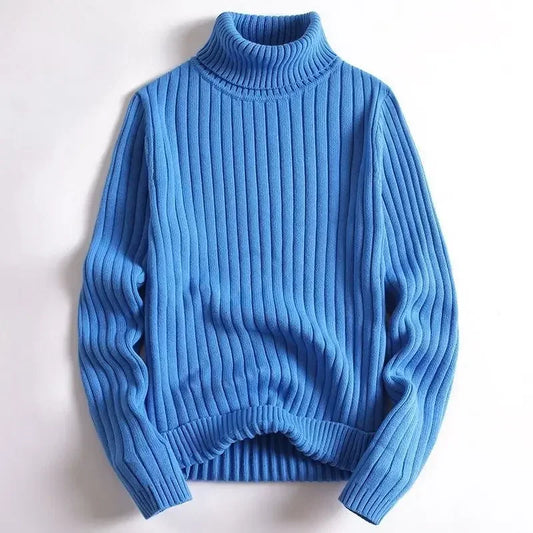 Delta Ribbed Knit Turtleneck Sweater
