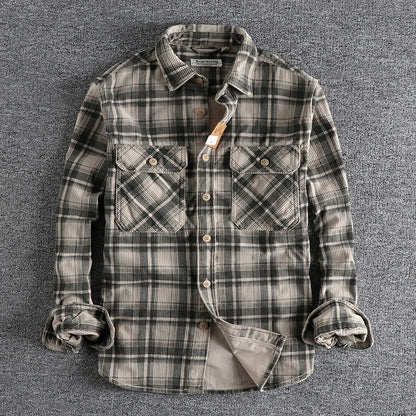 Men's Premium Cotton Check Shirt