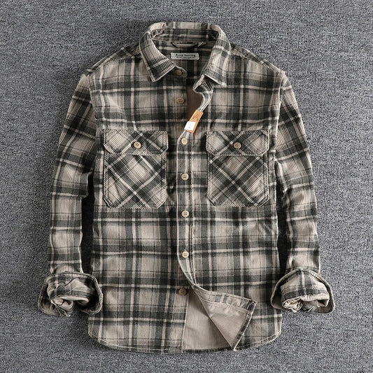 Men's Premium Cotton Check Shirt