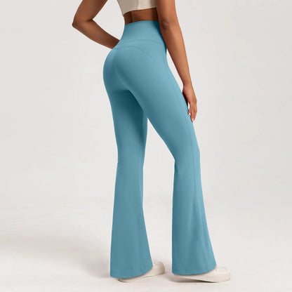 High-Waisted Flare-Leg Yoga Pants