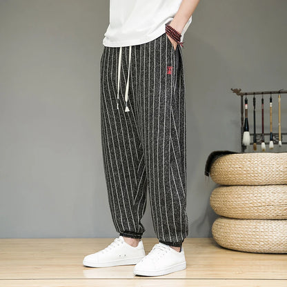Aozora - Mid Rise Plaid Joggers